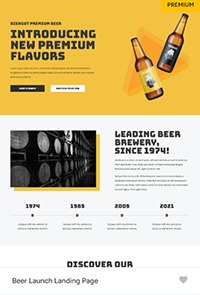 Beer-Launch-Landing-Page